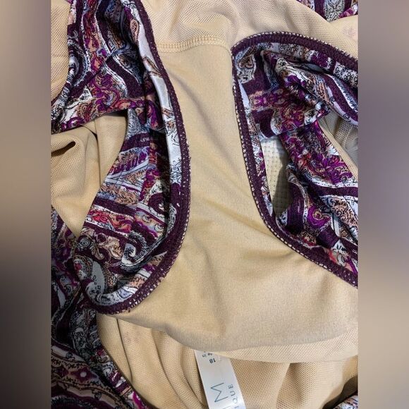 NWT LANE BRYANT Paisley SWIM BY CACIQUE. Top size 42 DD and Bottom size 18 - Picture 11 of 16